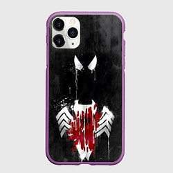 Чехол iPhone 11 Pro матовый Человек паук и веном