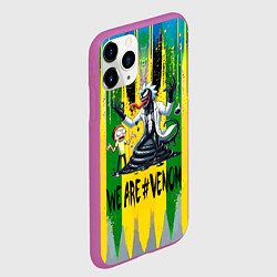 Чехол iPhone 11 Pro матовый We are Venom - Morty and Rick fantasy, цвет: 3D-фиолетовый — фото 2