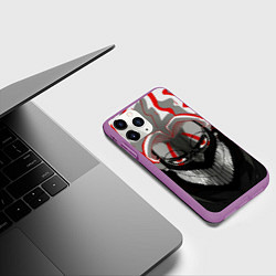 Чехол iPhone 11 Pro матовый Dandadan: Okarun, цвет: 3D-фиолетовый — фото 2