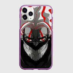 Чехол iPhone 11 Pro матовый Dandadan: Okarun, цвет: 3D-фиолетовый