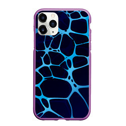 Чехол iPhone 11 Pro матовый Aqua - абстракция, цвет: 3D-фиолетовый