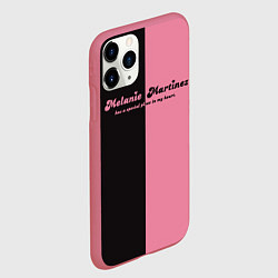 Чехол iPhone 11 Pro матовый Melanie Martinez is in my heart, цвет: 3D-малиновый — фото 2