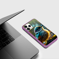 Чехол iPhone 11 Pro матовый Кукушка, цвет: 3D-фиолетовый — фото 2