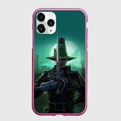 Чехол iPhone 11 Pro матовый Victor Saltzpyre - Warhammer, цвет: 3D-малиновый