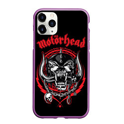 Чехол iPhone 11 Pro матовый Motorhead skull