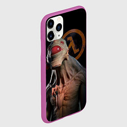 Чехол iPhone 11 Pro матовый Half life - vortigaunt, цвет: 3D-фиолетовый — фото 2