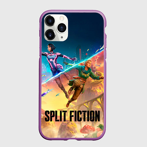 Чехол iPhone 11 Pro матовый Главные герои Split fiction / 3D-Фиолетовый – фото 1