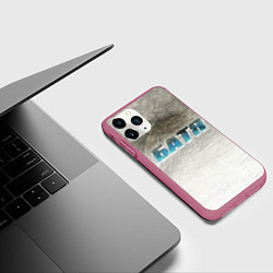 Чехол iPhone 11 Pro матовый Батя в здании - галлюцинации, цвет: 3D-малиновый — фото 2
