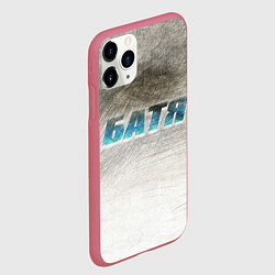 Чехол iPhone 11 Pro матовый Батя в здании - галлюцинации, цвет: 3D-малиновый — фото 2