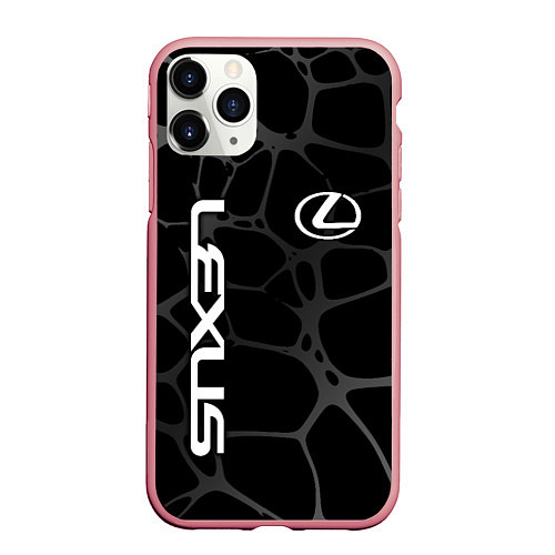 Чехол iPhone 11 Pro матовый Lexus - монохромный / 3D-Баблгам – фото 1