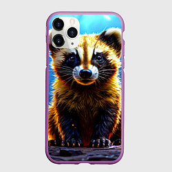 Чехол iPhone 11 Pro матовый Росомаха в искрах