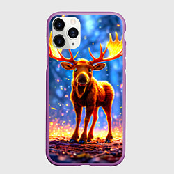 Чехол iPhone 11 Pro матовый Лосенок в лесу