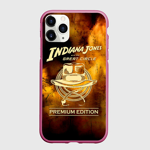 Чехол iPhone 11 Pro матовый Indiana Jones and the Great Circle / 3D-Малиновый – фото 1