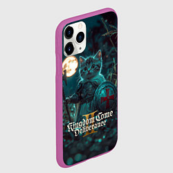 Чехол iPhone 11 Pro матовый Kingdom Come Deliverance 2 котенок рыцарь, цвет: 3D-фиолетовый — фото 2