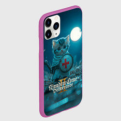 Чехол iPhone 11 Pro матовый Kingdom Come Deliverance 2 котик рыцарь, цвет: 3D-фиолетовый — фото 2