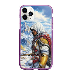 Чехол iPhone 11 Pro матовый Assassins Creed winter, цвет: 3D-фиолетовый