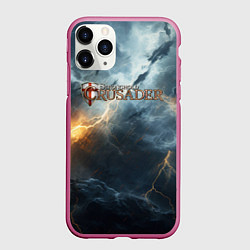Чехол iPhone 11 Pro матовый Stronghold сrusader крестовый гром, цвет: 3D-малиновый