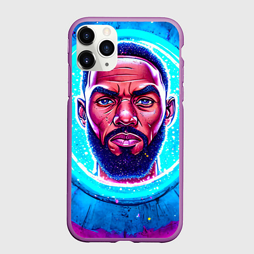 Чехол iPhone 11 Pro матовый Эндрю Уиггинс / 3D-Фиолетовый – фото 1