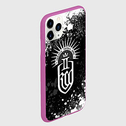 Чехол iPhone 11 Pro матовый Kingdom come 2 - белые брызги, цвет: 3D-фиолетовый — фото 2