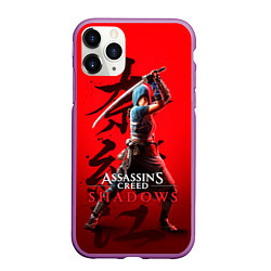 Чехол iPhone 11 Pro матовый Assassins Creed Shadows - Shinobi Naoe