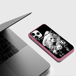 Чехол iPhone 11 Pro матовый Все дуреют с этих пиратов, цвет: 3D-малиновый — фото 2