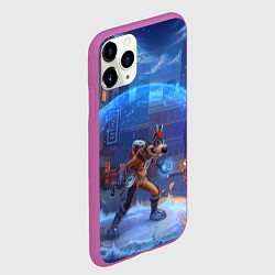 Чехол iPhone 11 Pro матовый Мегавольт, цвет: 3D-фиолетовый — фото 2