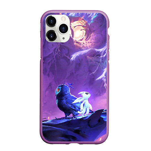 Чехол iPhone 11 Pro матовый Ori and the Will of the Wisps / 3D-Фиолетовый – фото 1