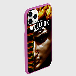 Чехол iPhone 11 Pro матовый Davids Face Look, цвет: 3D-фиолетовый — фото 2