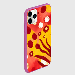 Чехол iPhone 11 Pro матовый Африканский паттерн, цвет: 3D-фиолетовый — фото 2