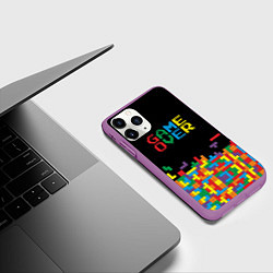 Чехол iPhone 11 Pro матовый Game over, цвет: 3D-фиолетовый — фото 2