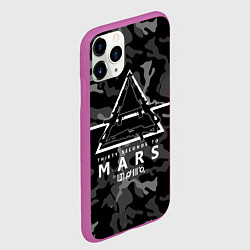 Чехол iPhone 11 Pro матовый 30 Seconds to Mars - poster, цвет: 3D-фиолетовый — фото 2