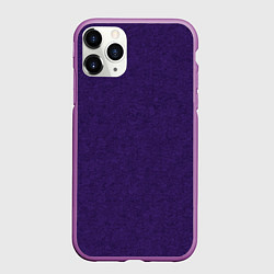 Чехол iPhone 11 Pro матовый Насыщенный фиолетовый однотонная текстура