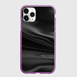 Чехол iPhone 11 Pro матовый Текстура драпированного шелка, цвет: 3D-фиолетовый
