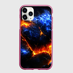 Чехол iPhone 11 Pro матовый Лада и лед в разломе плит