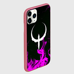 Чехол iPhone 11 Pro матовый Quake fire neon, цвет: 3D-малиновый — фото 2