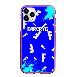 Чехол iPhone 11 Pro матовый Farcry 6 pattern, цвет: 3D-фиолетовый