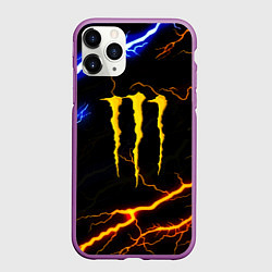 Чехол iPhone 11 Pro матовый Monster energy storm
