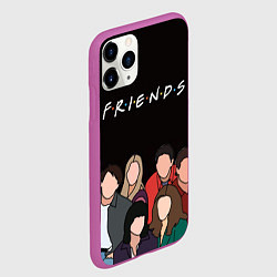 Чехол iPhone 11 Pro матовый Friends - Central park, цвет: 3D-фиолетовый — фото 2