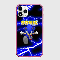 Чехол iPhone 11 Pro матовый Sonic storm electro