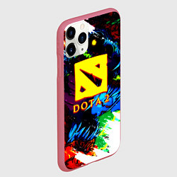 Чехол iPhone 11 Pro матовый Dota monster, цвет: 3D-малиновый — фото 2