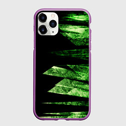 Чехол iPhone 11 Pro матовый Color green black