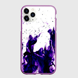 Чехол iPhone 11 Pro матовый Фиолетовый огонь текстура, цвет: 3D-фиолетовый