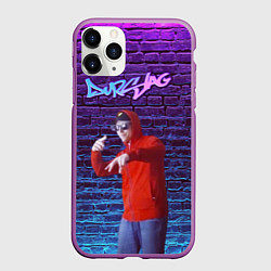 Чехол iPhone 11 Pro матовый DURSLAG, цвет: 3D-фиолетовый
