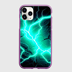 Чехол iPhone 11 Pro матовый Color light blue black