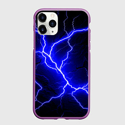 Чехол iPhone 11 Pro матовый Color blue black
