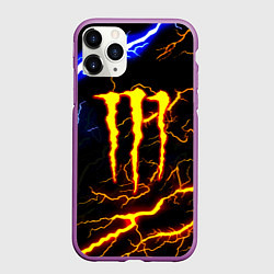 Чехол iPhone 11 Pro матовый Monster energy шторм