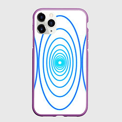 Чехол iPhone 11 Pro матовый Овалы с свечением