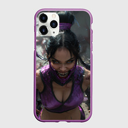 Чехол iPhone 11 Pro матовый Кровожадная Милина, цвет: 3D-фиолетовый