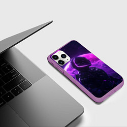 Чехол iPhone 11 Pro матовый Фиолетовый космос, цвет: 3D-фиолетовый — фото 2