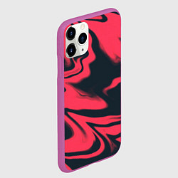 Чехол iPhone 11 Pro матовый Color black red, цвет: 3D-фиолетовый — фото 2
